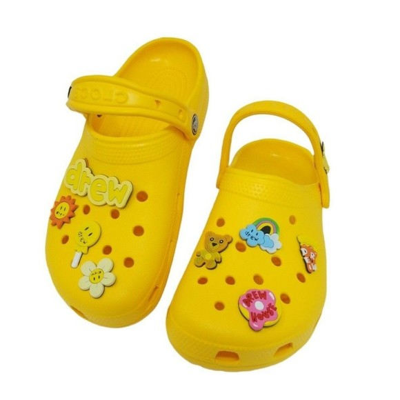 CROCS Shoes Crocs X Justin Bieber X Drew House Yellow Classic Clog